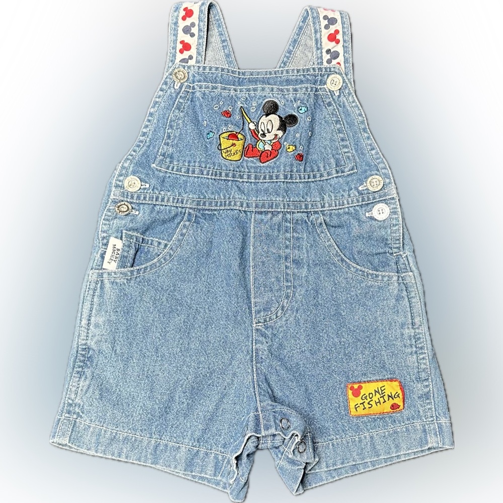 Vintage Disney Baby Mickey Overalls